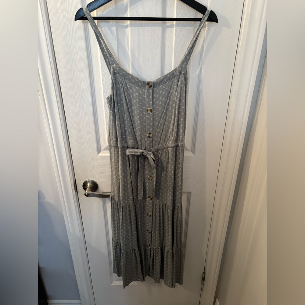 Sage green Button-Down Dress